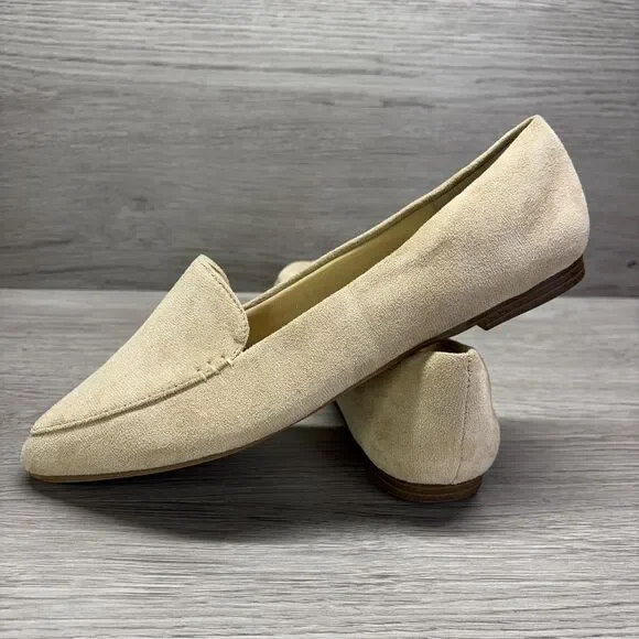 MUSSHOE Loafers for Women Comfortable Pointed Toe SIZE 8.5 Tan Casual Formal - Picture 6 of 12